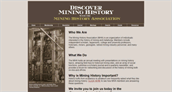 Desktop Screenshot of mininghistoryassociation.org